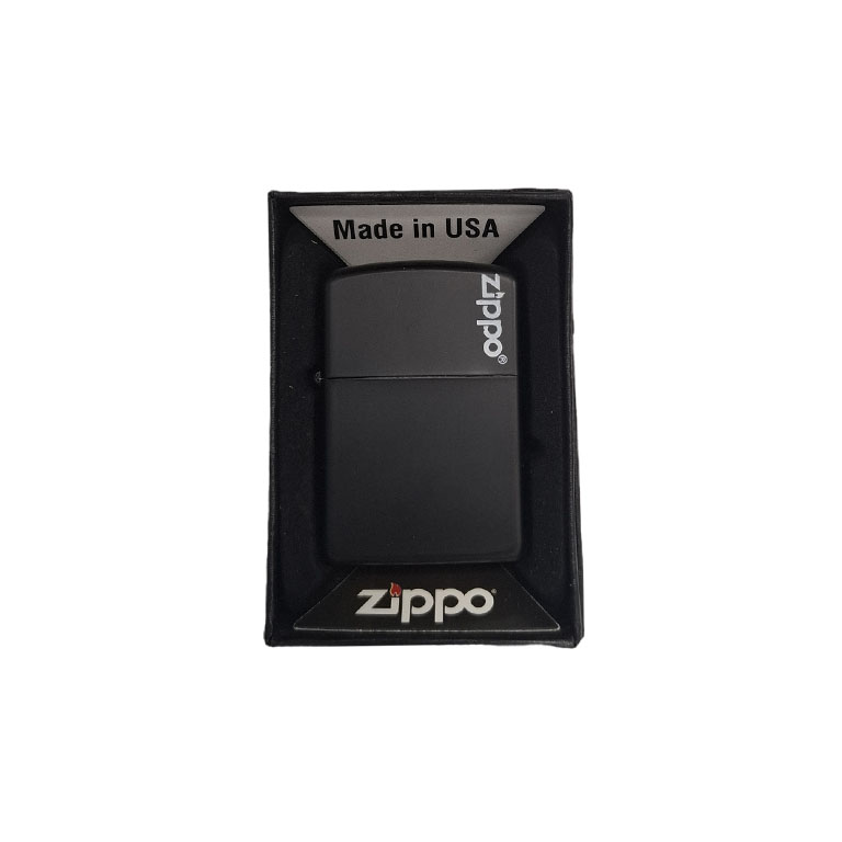 فندک فلزی سنگی بنزینی Zippo زیر برنجی مشکی (چین) - Image 4